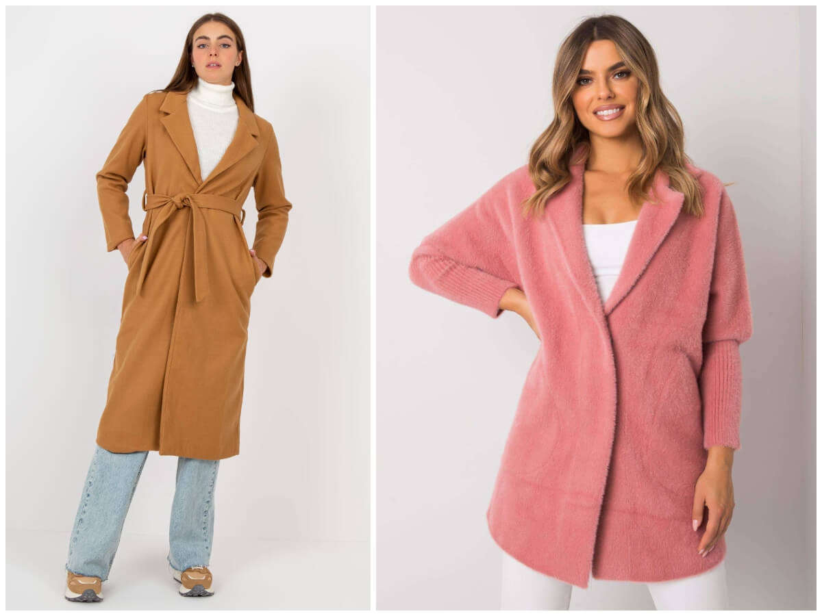 Odkryj długie płaszcze damskie z kolekcji hurtowni odzieży.
